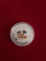 1/2oz Lunar 1 Schwein 2007 Farbig