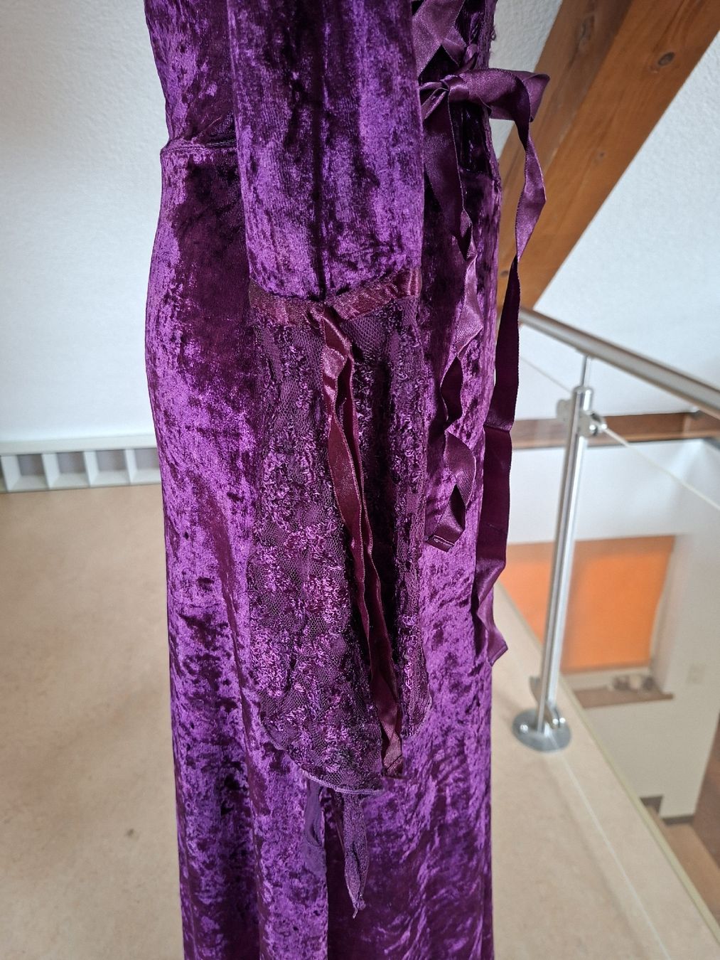 Kleider: Wunderschönes Samtkleid Lila, Gr. 1 Size Neu, Boom Baba – Neu (gemäss Beschreibung) aus Klingnau von vollmond36 5