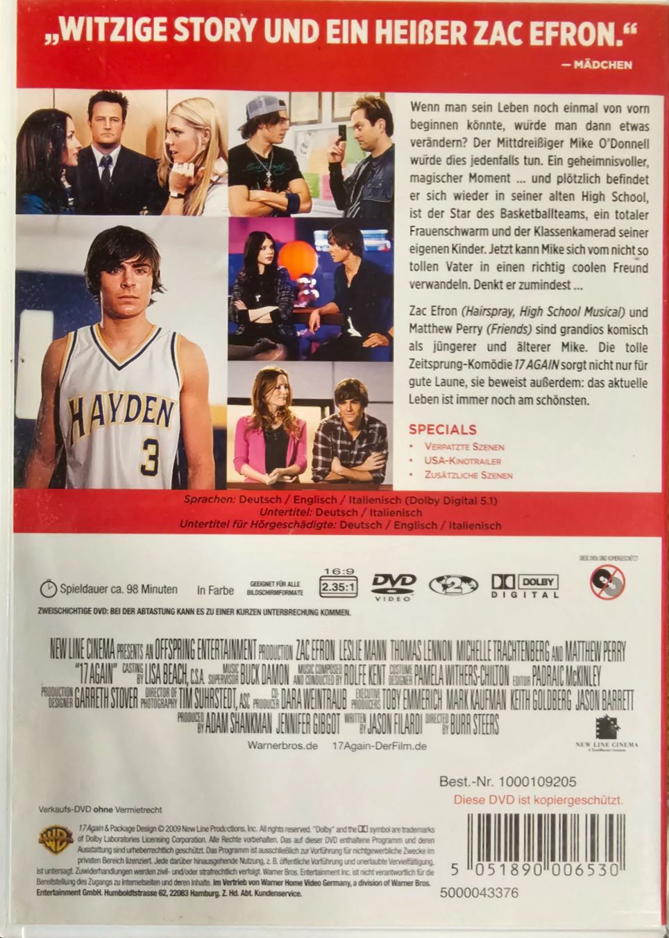 Alle DVDs: 17 Again – Gebraucht aus Wahlen b. Laufen von Cg10 1