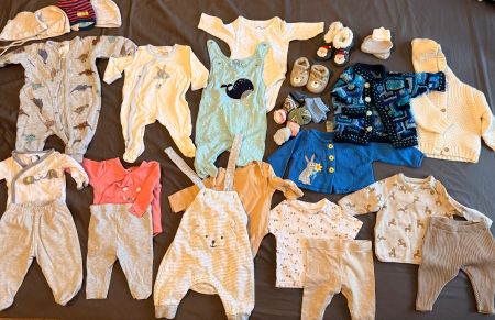 Baby Kleiderpaket XXL – 30 Teile – Grösse 56 – Neugeborene