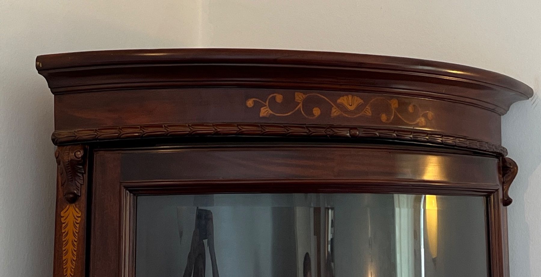 Vetrine: Biedermeier Eckschrank Eck Vitrine Barock Stilmöbel +Versand – Usato da Gemünden venduto da GEUENWALD 5
