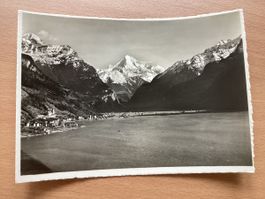 AK Flüelen und Bristenstock, von der Axenstrasse aus