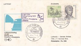 EF LH Frankfurt-Thessaloniki u. Frankfurt-Philadelphia 72/73