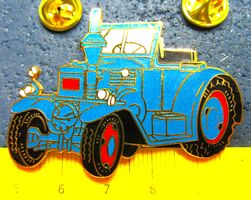 LANZ EIL-BULLDOG TRAKTOR 2NÄGEL-PIN GROSSS 50x35mm ENAMEL