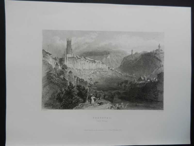 Incisioni: Fribourg von Bartlett – Usato da Risch venduto da Rischli15