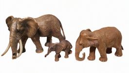 Schleich Elefantenfamilie – Elefant mit Jungtier