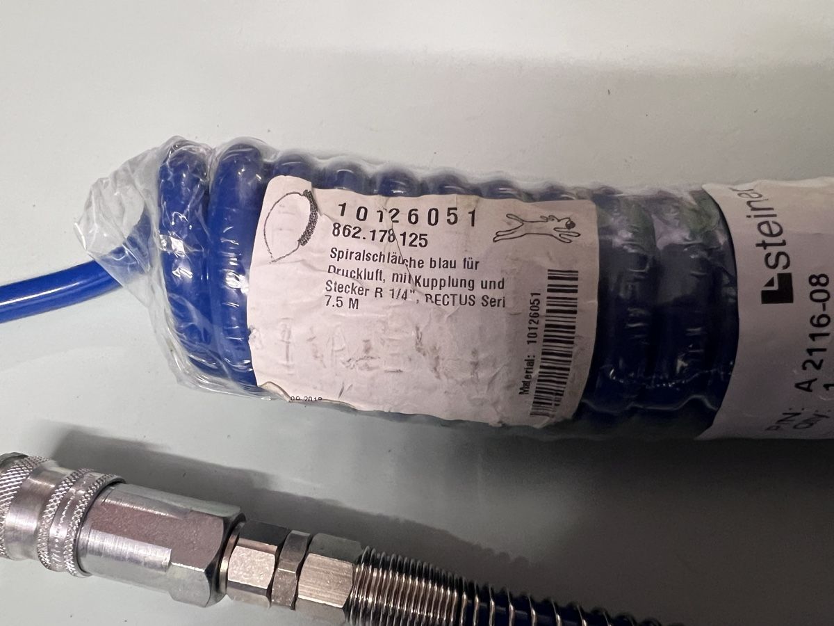 Tubi & Tubi flessibili: 1Stk. Druckluftschlauch Spiralschlauch 7.5m – Nuovo e nell'imballaggio originale da Oberdorf NW venduto da chosii 3