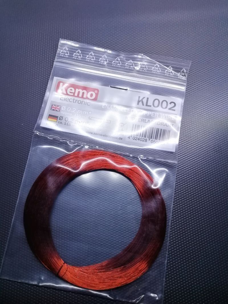 Componenti elettronici: Kupferlackdraht 0.2mm 115m rot – Nuovo (secondo la descrizione) da Luzern venduto da Salefactory