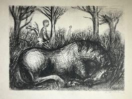 Kees Andrea (1914-2006) - Wounded Horse
