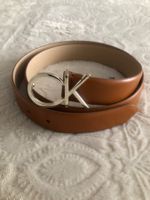 Calvin Klein Gürtel cognac/gold 95 cm neu