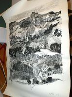 orig. sign. Lithografie von Hugo Wetli