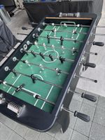 Tischfussballkasten schwarz gebraucht mit Gebrauchsspuren