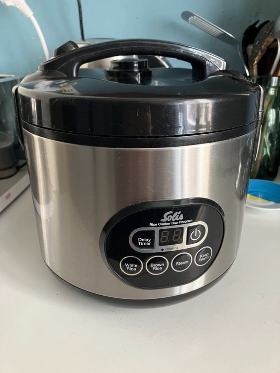 Solis 978.08 Cuiseur à Riz 350 Watts - Cuisson Parfaite Riz Et Vapeur
