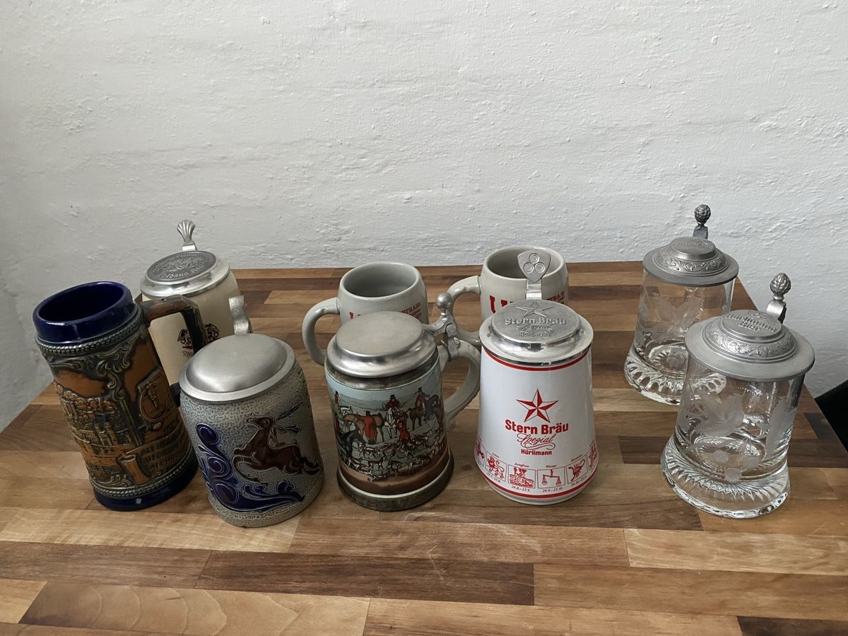 Bicchieri: 9 Bierkrüge div. zusammen – Usato da Zürich venduto da DidierTG