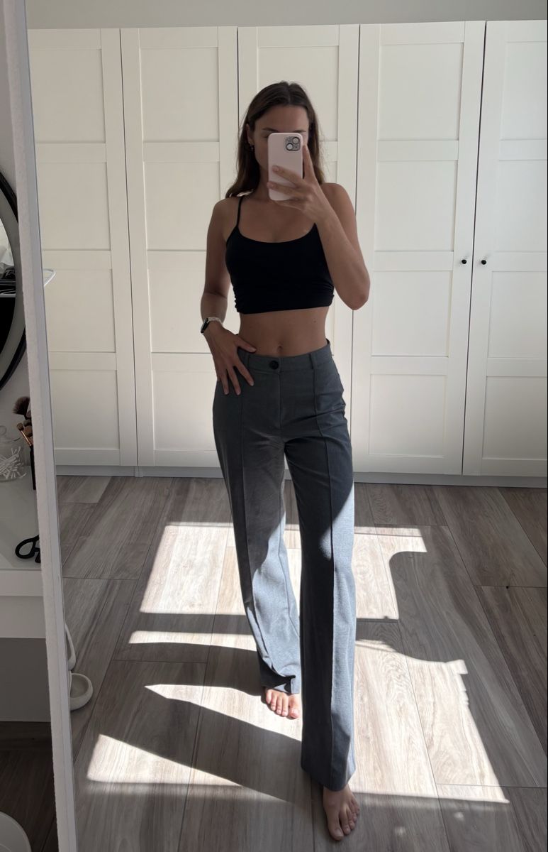 Pull&Bear Pantalons: Anzughose Stoffhose Grau Pull & Bear Gr. M 38 – Neuf (Voir description) à Richterswil par ViviKiKo
