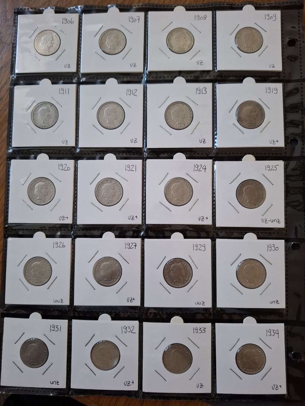 Tutti le monete: 20 Rappen Sammlung nr.28 – Usato da Hunzenschwil venduto da Hardrock6 1