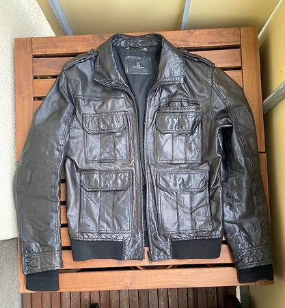 Lederjacke (Bruuns Bazaar Copenhagen)