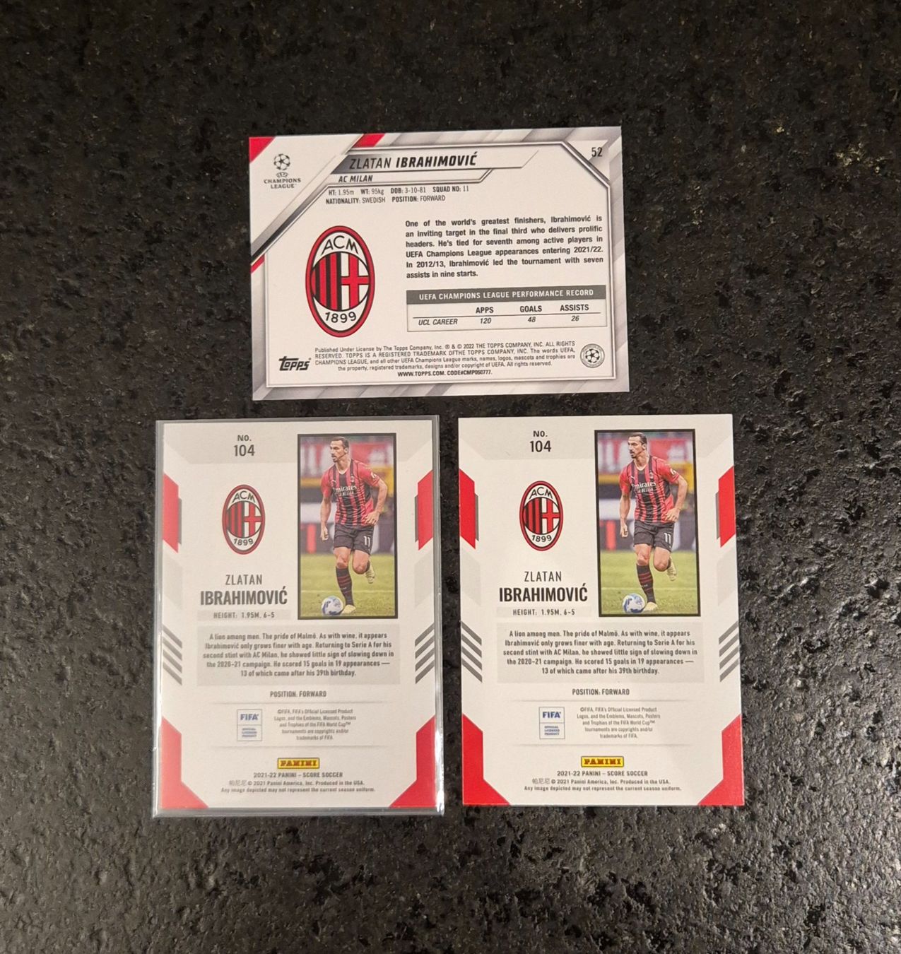 Topps Sammelbilder & Trading cards: Zlatan Ibrahimovic - AC Milan - Topps & Panini – Neu (gemäss Beschreibung) aus Burg AG von Danoe 1