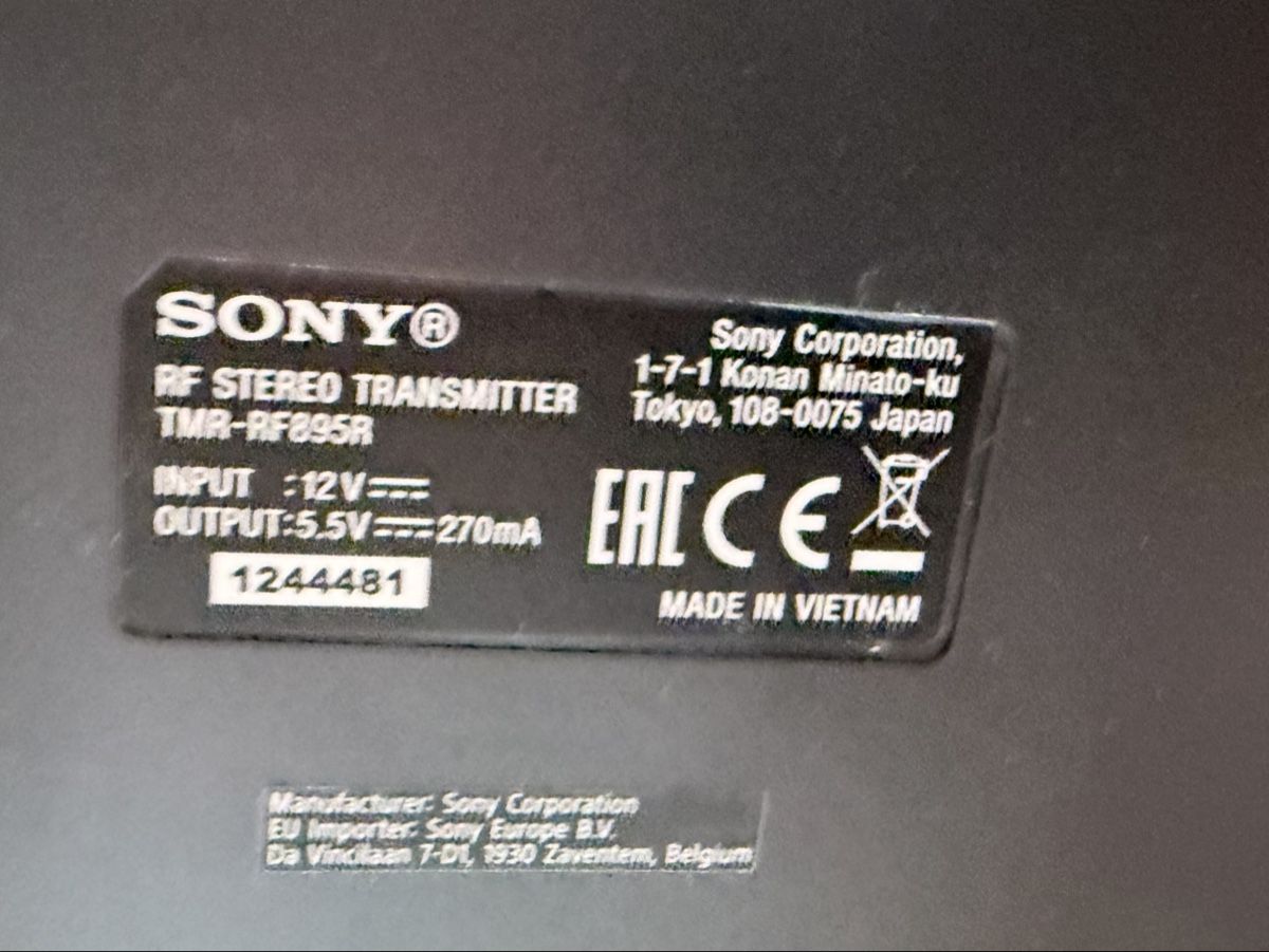 Sony Cuffie: Sony TV Kopfhörer TMR-RF895R – Difettoso da Steinhausen venduto da familyonamission 1