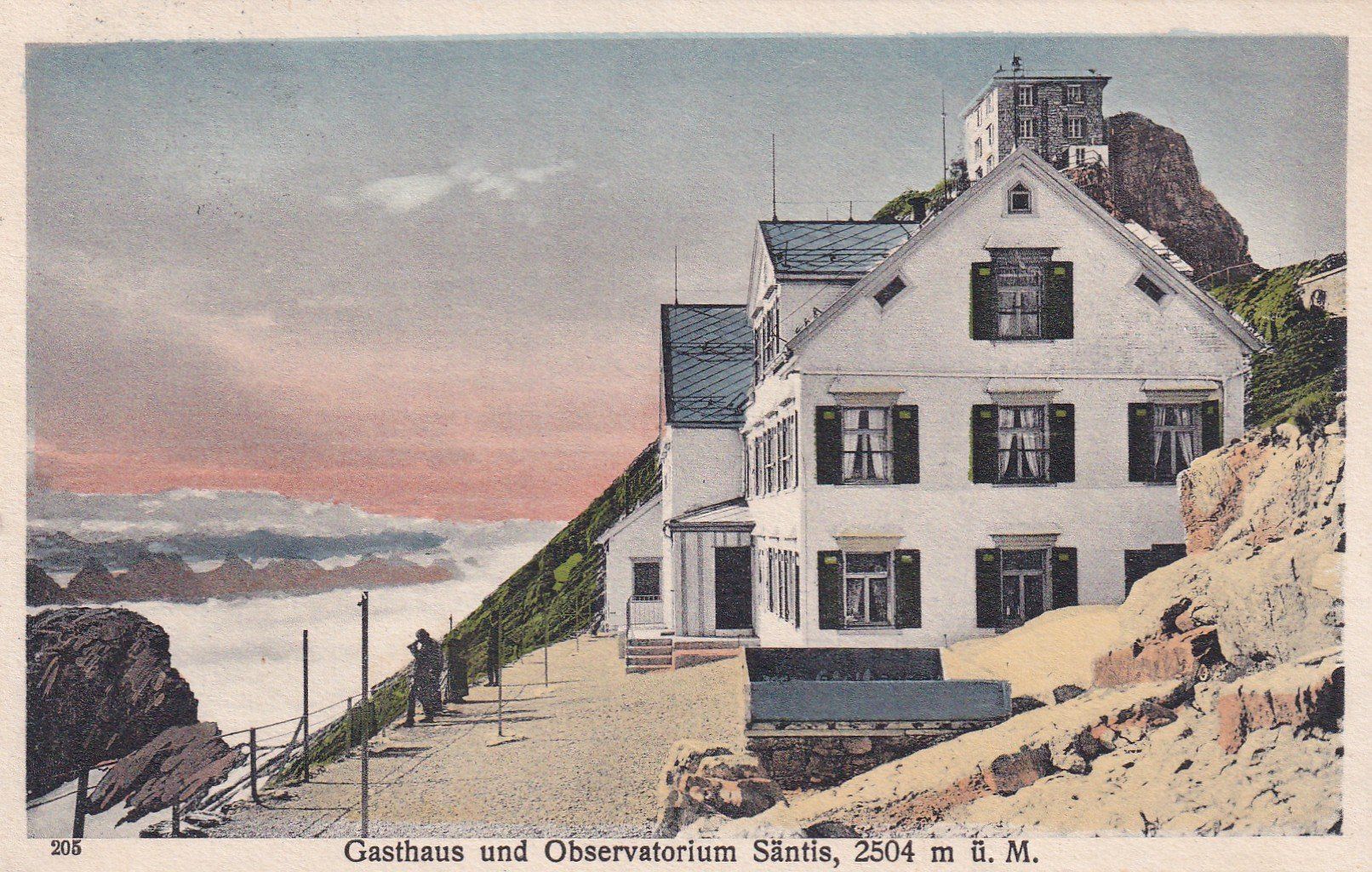 Cartes postales: Gasthaus und Observatorium Säntis 1926 – D'occasion à Cormoret par Pascalll2001
