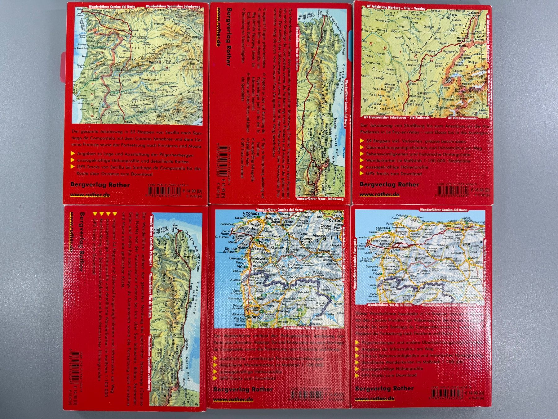 Libri: Jakobsweg Wanderführer-Set: Top Zustand – Usato da Sennhof venduto da Johnbest 7