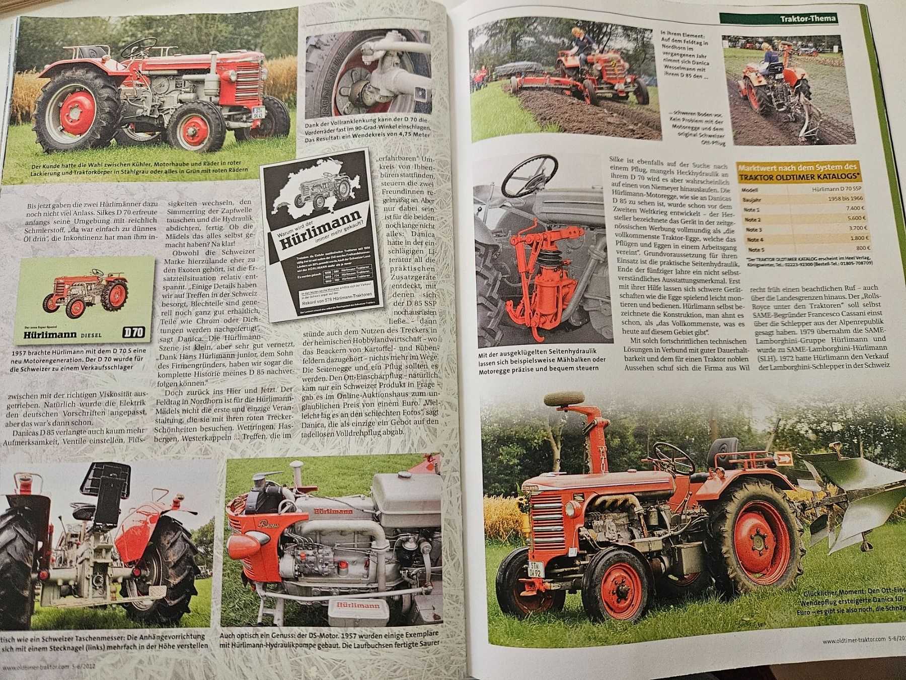 Hürlimann Trattori: Oldtimer Traktor 5/12 Eicher 3145 Hürlimann D 85 D 70 xa – Usato da Flawil venduto da sr1_f6st 4