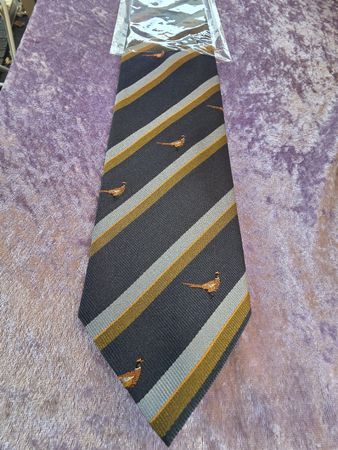 Krawatte Highlander Wolle mit Fasane Muster neu