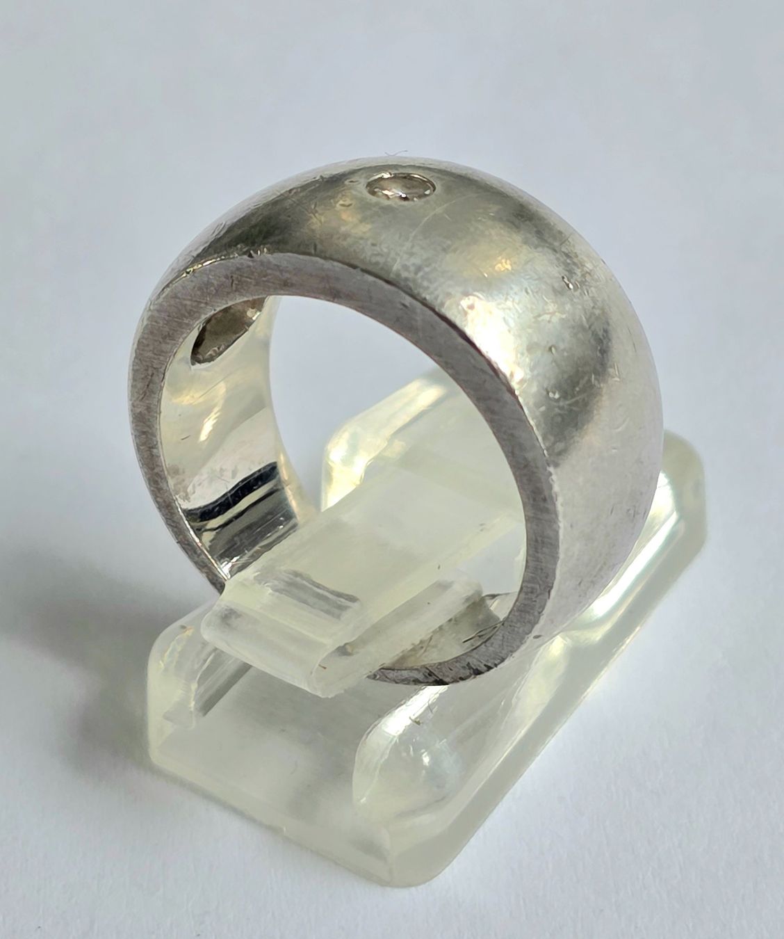 Bagues: Silber Ring mit kleinem Diamant – D'occasion à Zürich par Benedikt21 1