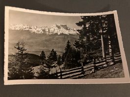 Vintage Foto Leysin, Dents du Midi,