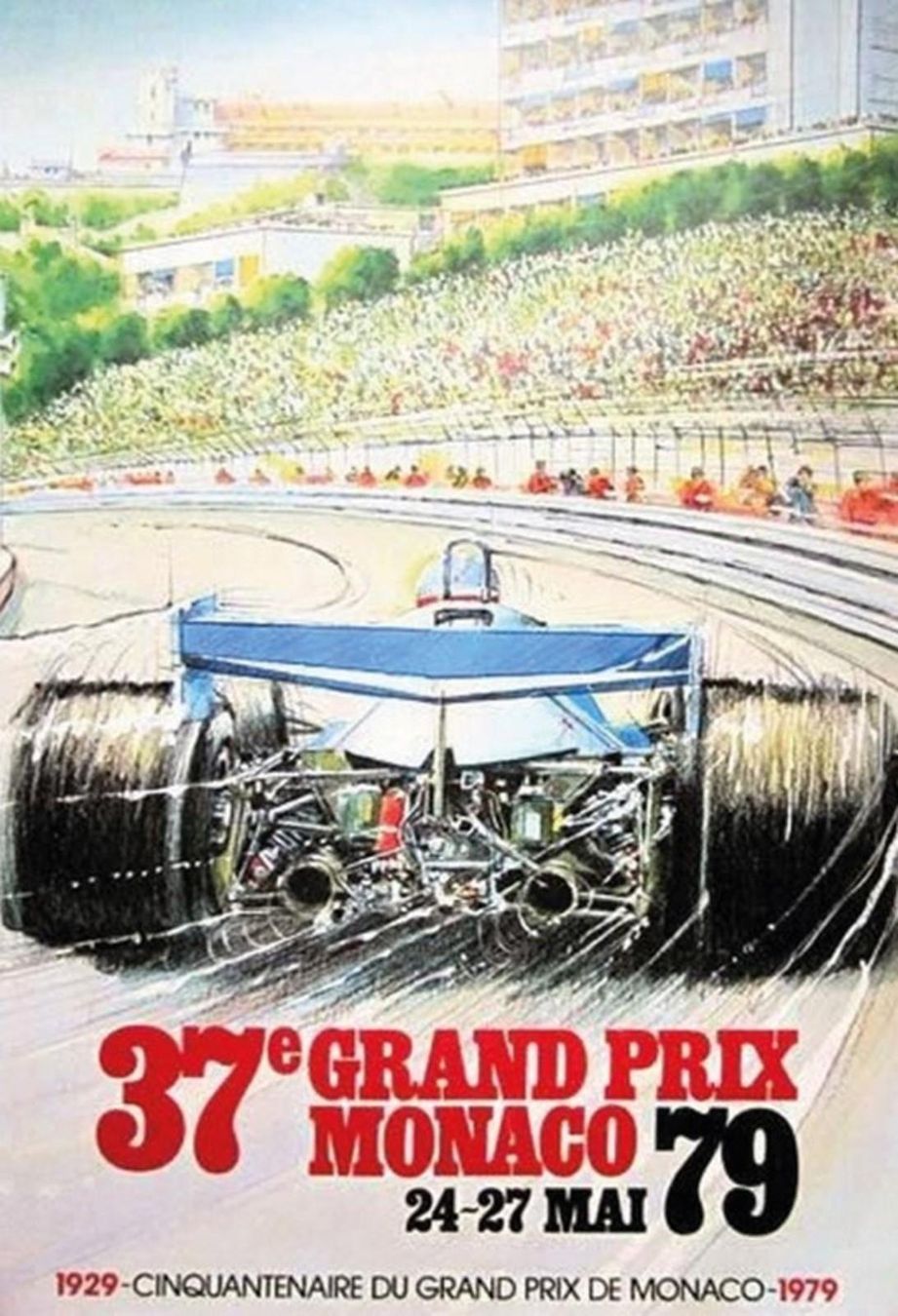 Insegne: Blechschild-GRAND PRIX MONACO 1979 – Nuovo e nell'imballaggio originale da Rupperswil venduto da big-one-sale