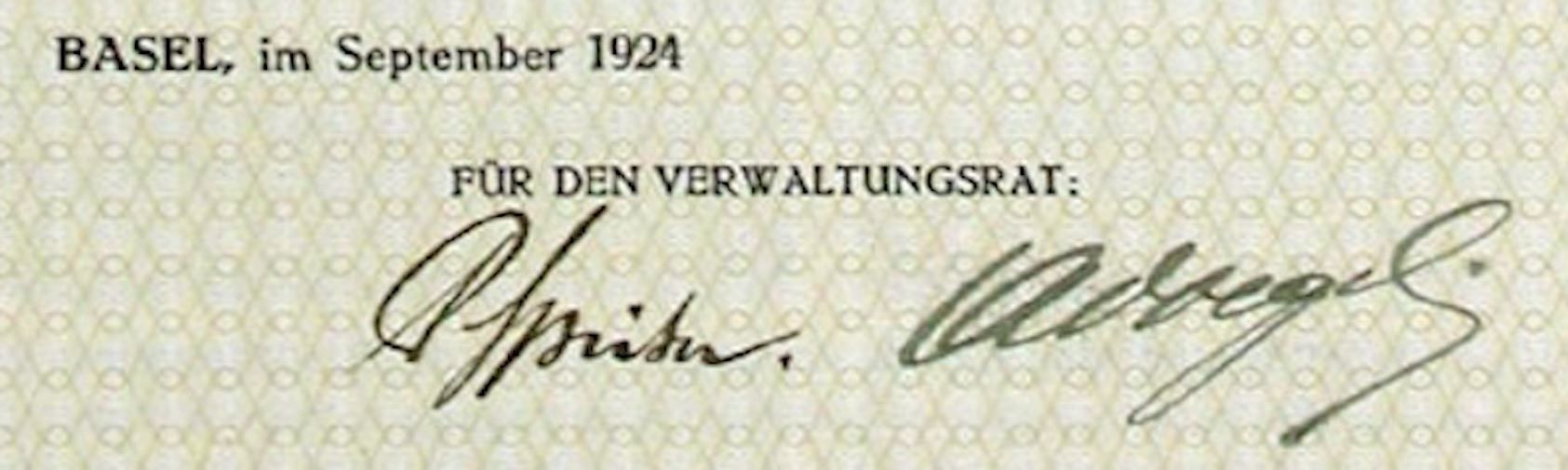 Documenti: Darmexport AG in Basel - 1924 – Usato da Solothurn venduto da Sgasche 1