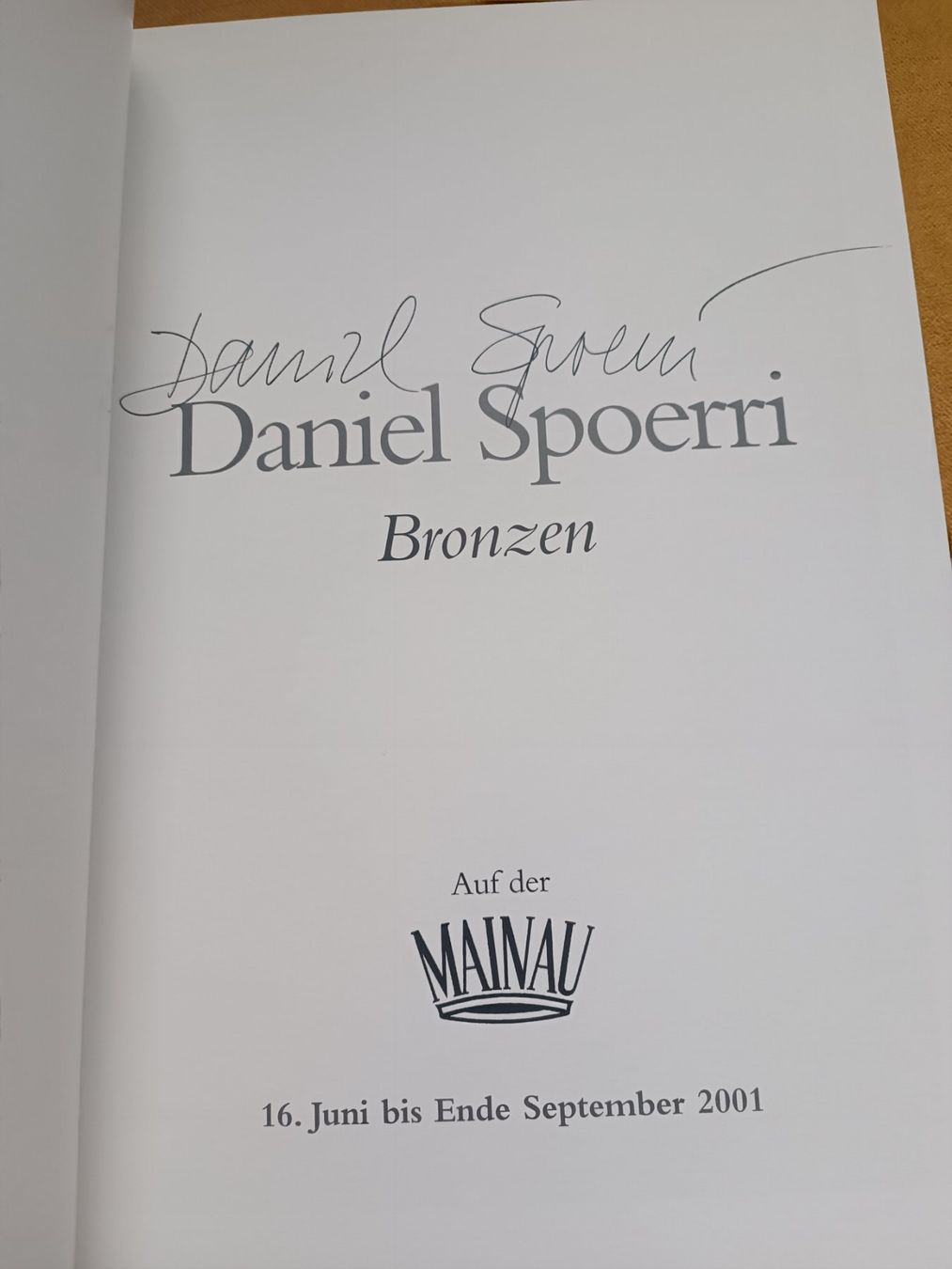 Libri: Daniel Spoerri - Bronze auf der Mainau - Handsigniert – Usato da Menziken venduto da Artographs 1