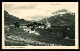AK St. Antönien, Blick zum Ort