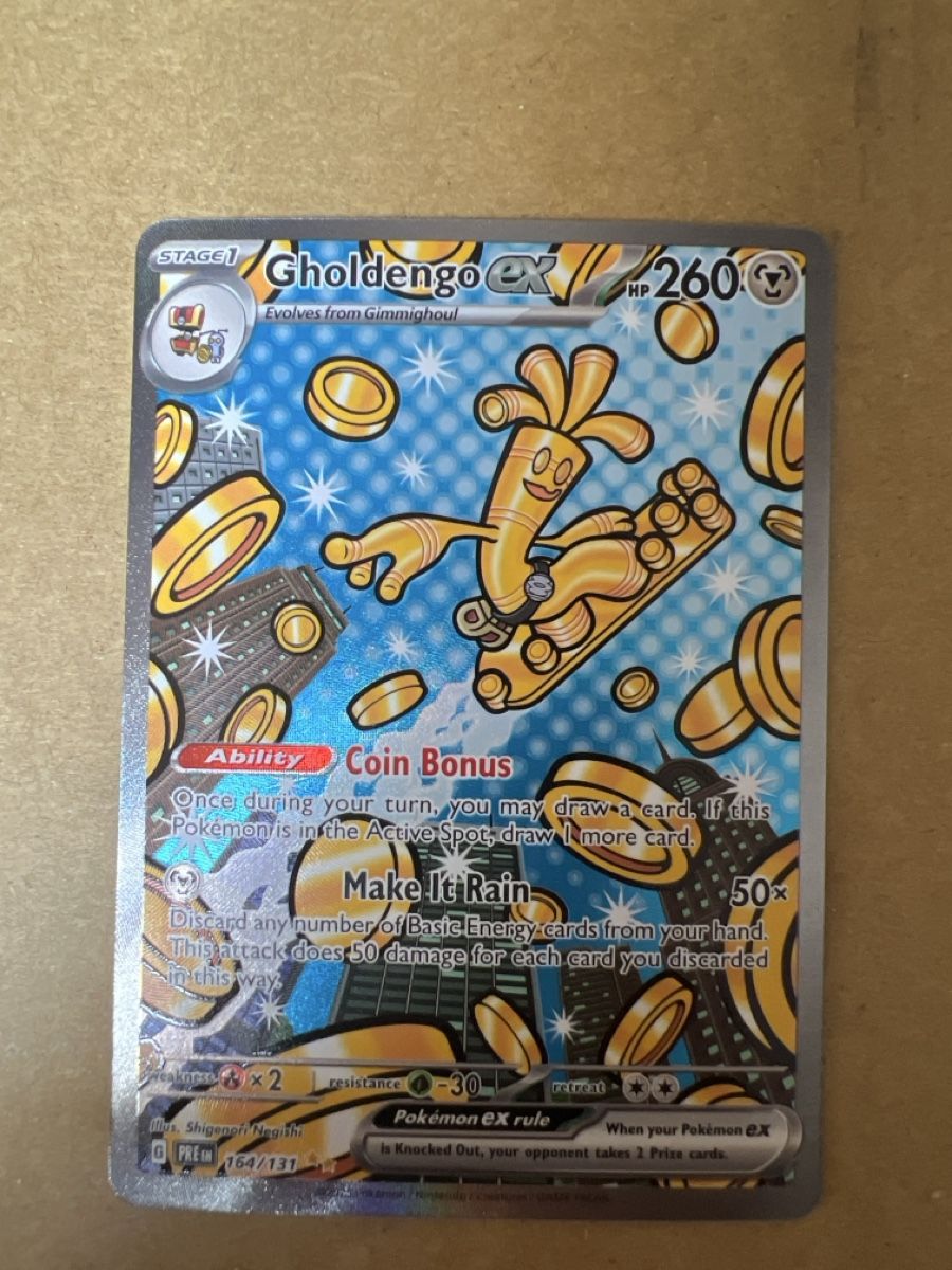 Pokémon Sammelbilder & Trading cards: Gholdengo EX 164/131 SIR Prismatic Evolution Englisch – Neu (gemäss Beschreibung) aus Goldau von ecko08