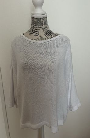 Damen Strickpullover weiss Grösse S