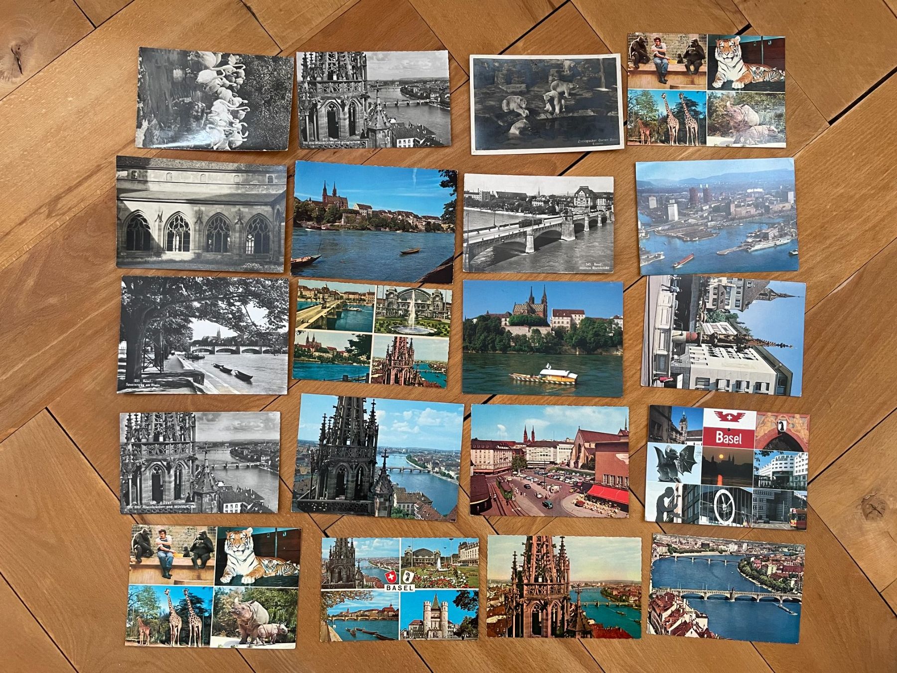 Cartes postales: AK BS 20 Ansichtskarten Stadt Basel – D'occasion à Thal par Danny82