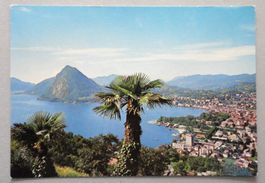 Lugano - Panorama con Monte S. Salvatore