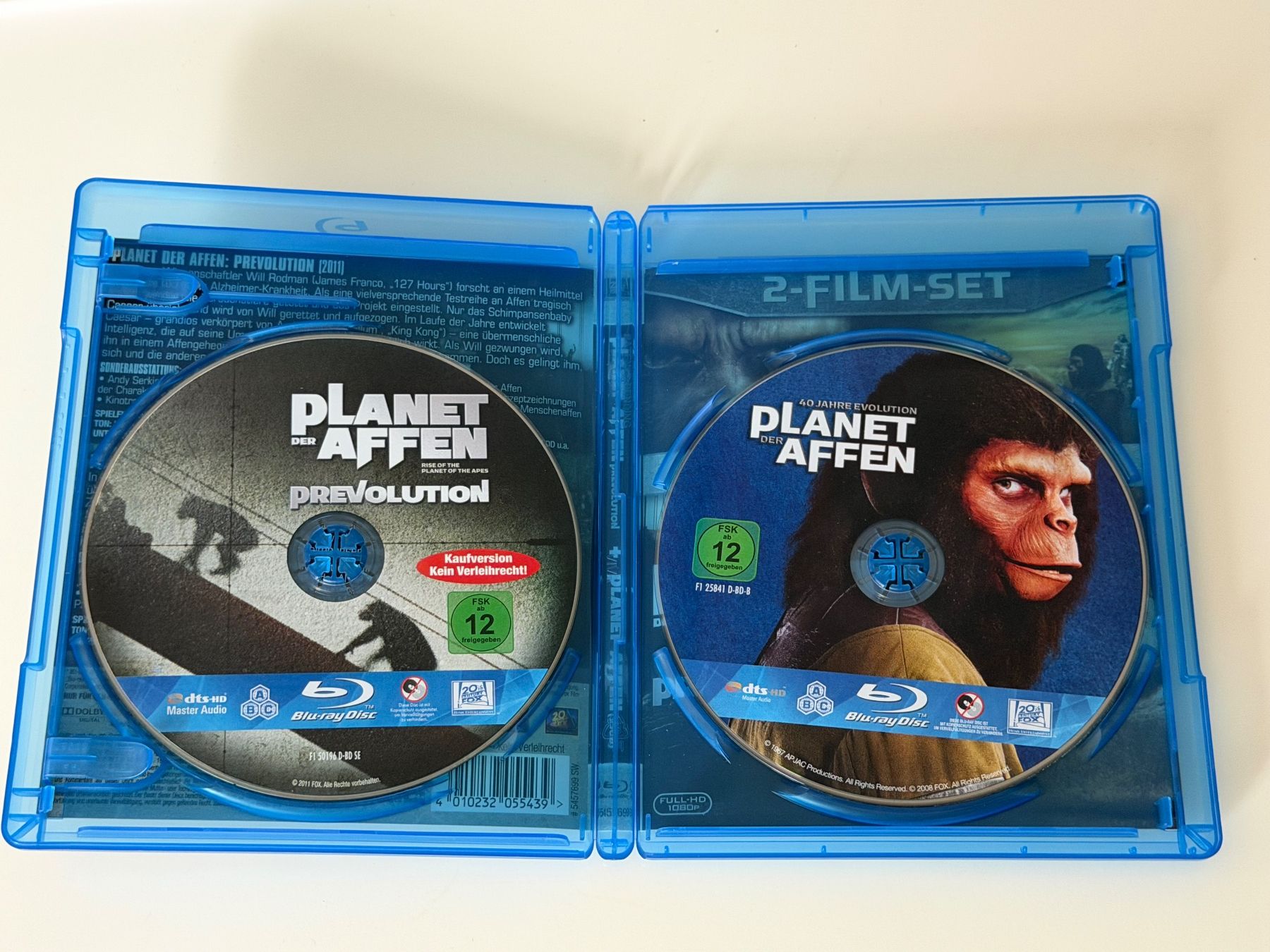 Tutti i DVDs: Planet der Affen - 2-Film-Set: 1968 / 2011 Prevolution – Nuovo (secondo la descrizione) da Altstätten SG venduto da sheamus 2