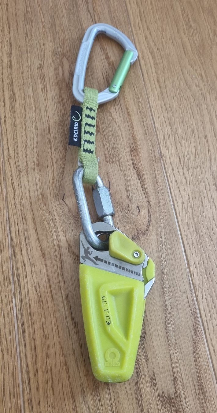 Attrezzatura da arrampicata: Edelrid Ohm gebraucht – Usato da Basel venduto da DrClimb 1