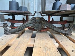 Antike Laadewage / Tafelwaage 40 Kg mit Zubehör