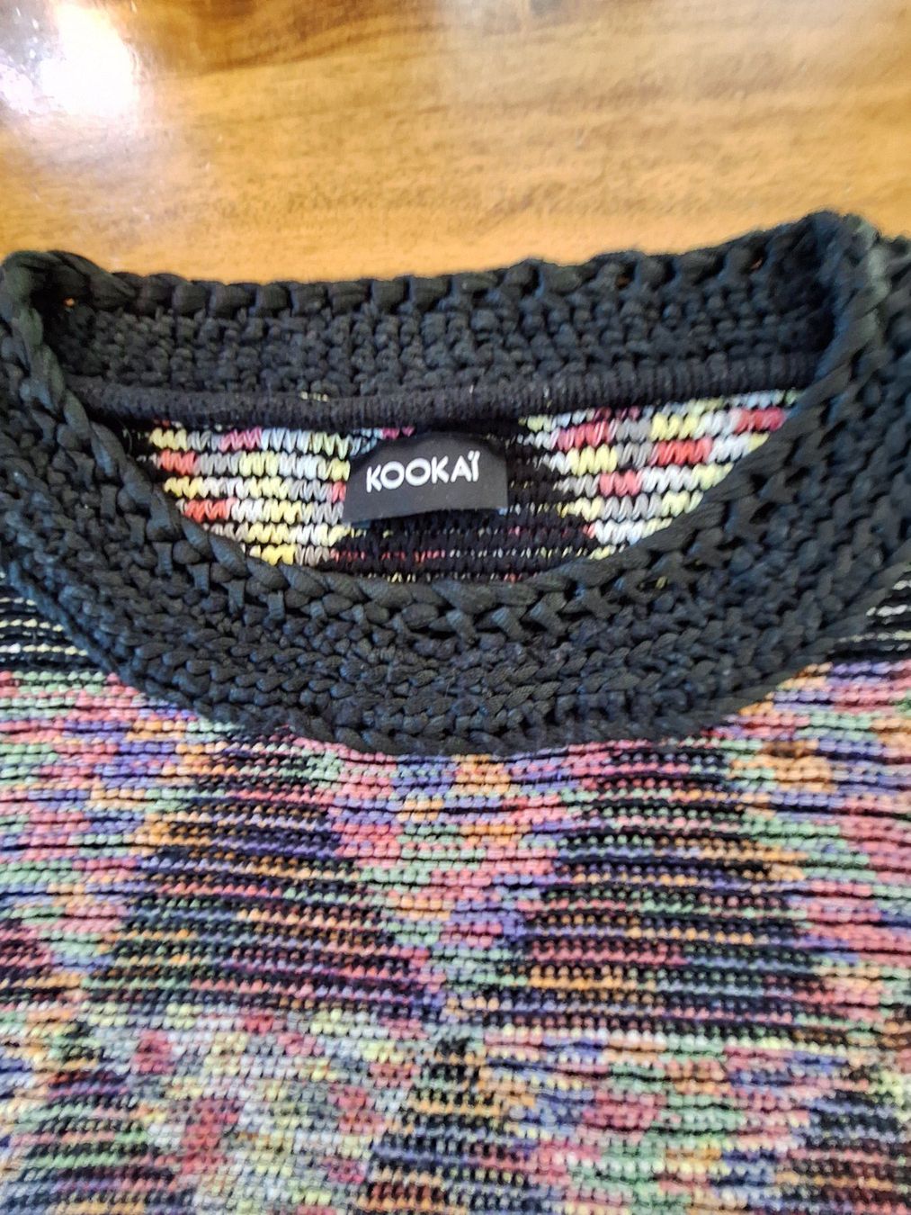 Kookai T-Shirts: Strickshirt Kookai buntes Rautenmuster – Neu (gemäss Beschreibung) aus Dietikon von lizzy010 1