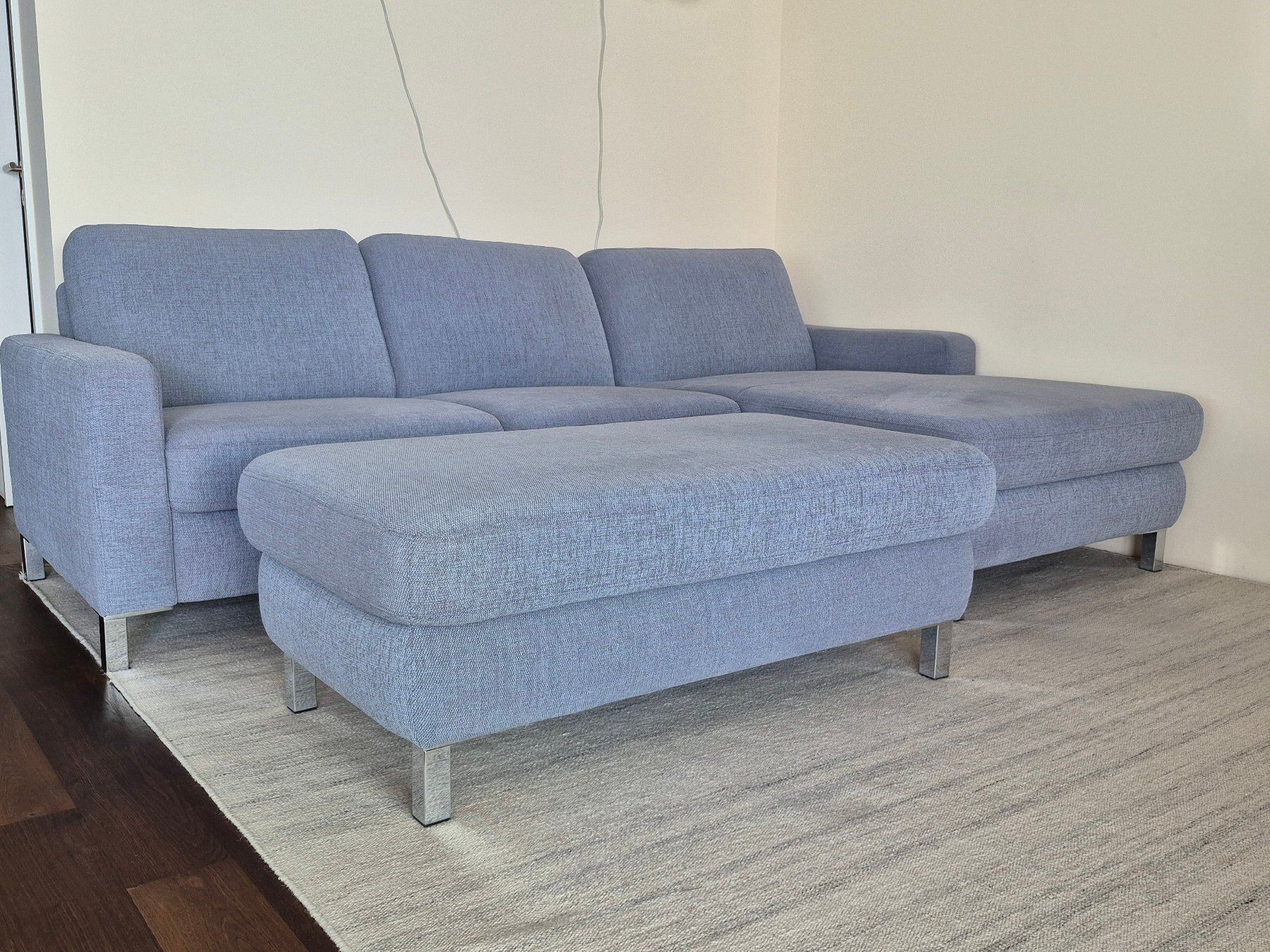Musterring Divani: Musterring Wohnlandschaft MR 365 Hellblau mit grossem Hocker – Usato da Zollikon venduto da rus_jl77 6