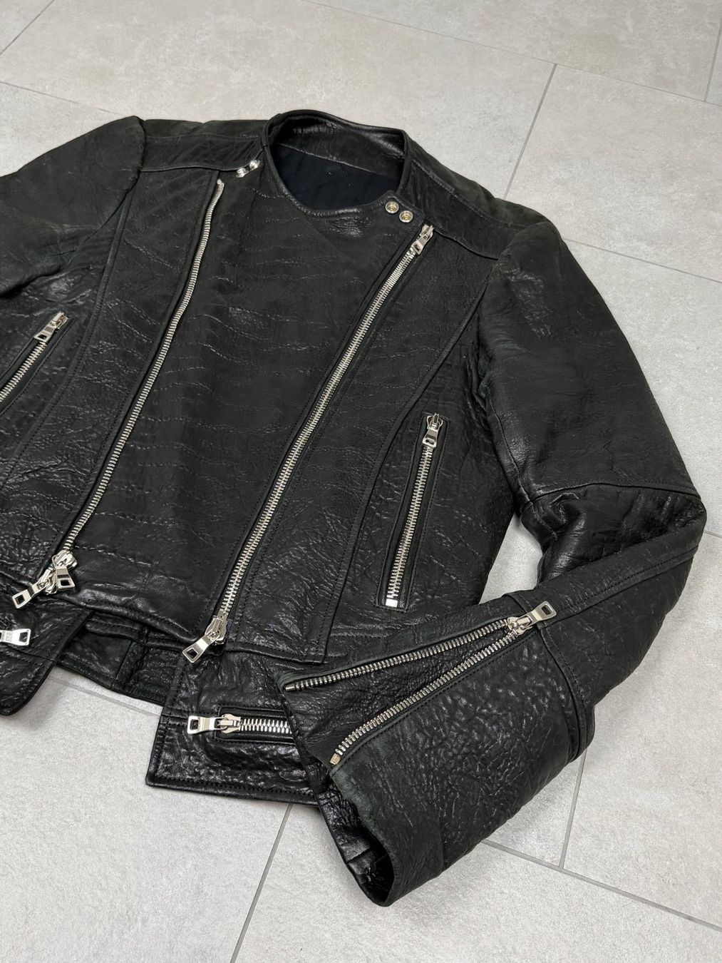 Balmain Jacken: Balmain FW18 Double-Zip Quilted Lambskin Biker Jacket – Gebraucht aus Biel/Bienne von sami0788480082 4