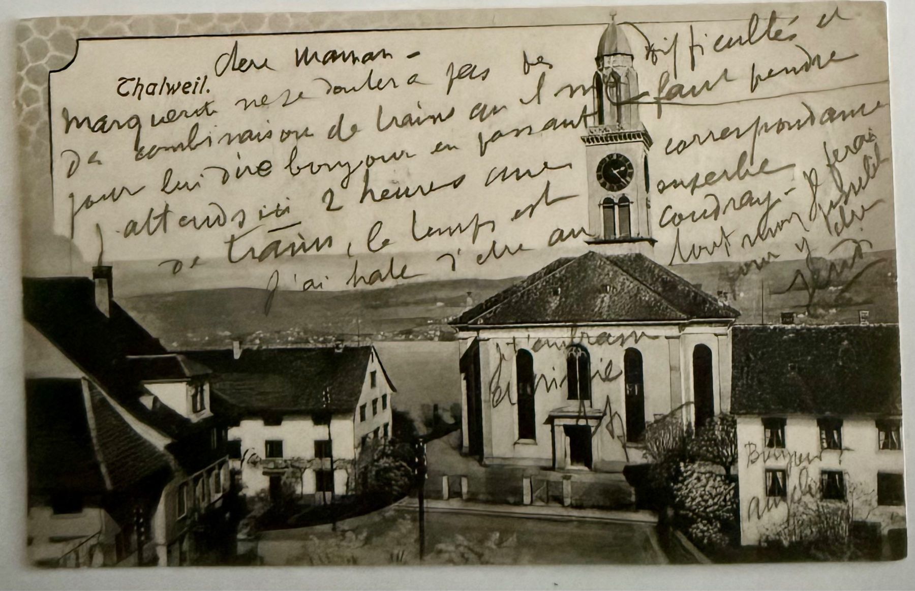 Cartoline postali: Thalwil - ZH 1903 – Usato da Lutry venduto da Ediego