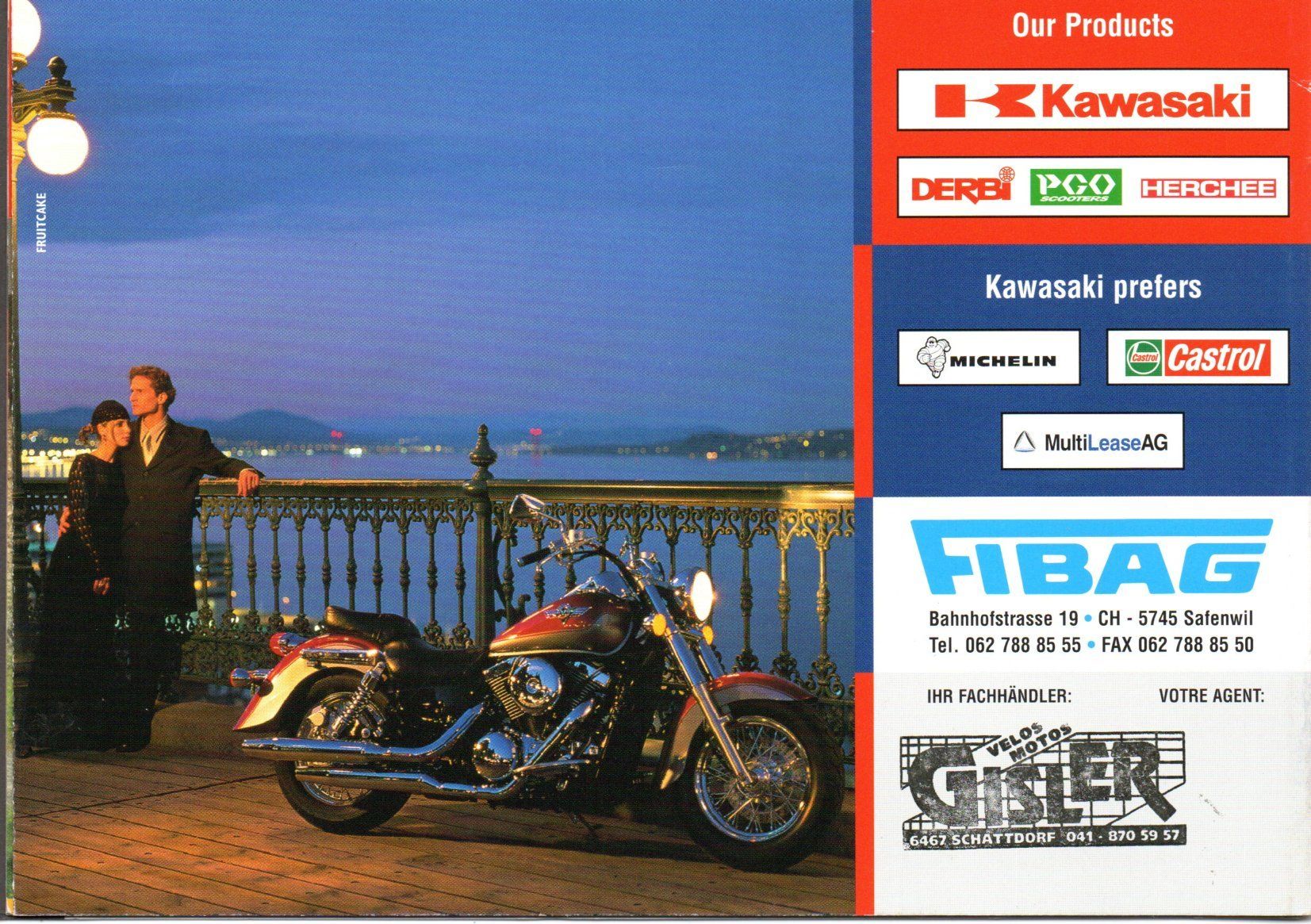 Kawasaki Strada: Kawasaki Modellprogramm 1998 - Originalprospekt – Usato da Malans GR venduto da Chueche427 9
