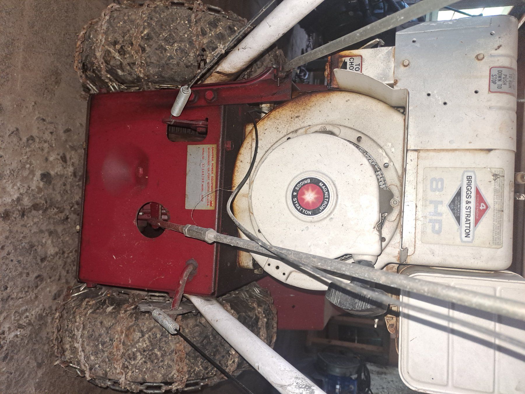 Alle Maschinen: Schneefräse Snapper Model 8260 – Defekt aus Turbenthal von speedtech 3