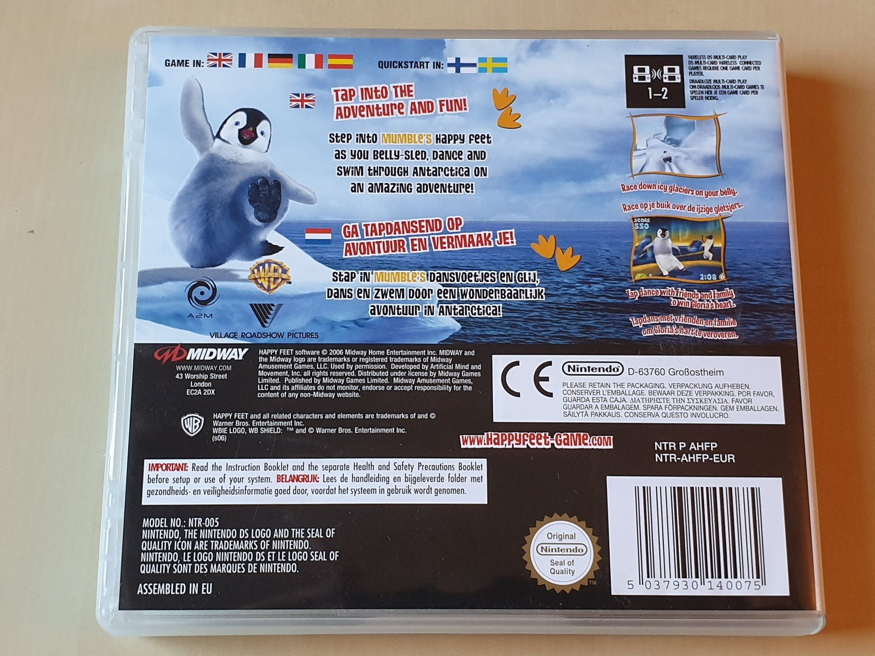 Nintendo Giochi: Happy Feet – Usato da Stansstad venduto da collectorsshop 1