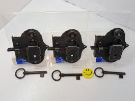 3 Möbel Schlösser mit Schlüssel, DM5cm, DLS (LOT3021#MBS3)