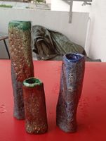 Shigaraki Ware Japanische Mini-Blumenvase im Hagi-Stil, Ofen