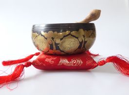 Klangschalen-Set - in roter Box